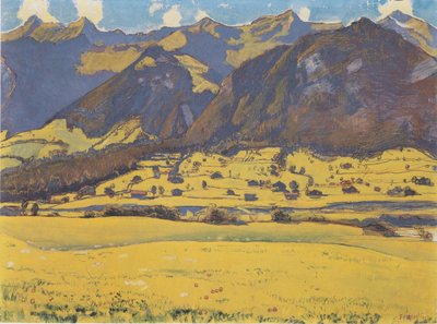 View of Fromberghorn from Reichenbach by Ferdinand Hodler